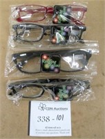 4 Pair Magnifier Glasses +3.00 & +2.25