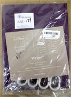 Welmo 72"x84" Vinyl Purple Shower Curtain