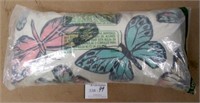 Home Design Studio Beaded Butterfly Pillow