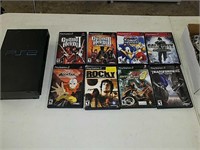 PlayStation 2 system with eight games