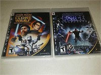 NIB Star Wars PlayStation 3 games