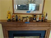 Group Of Figures On Top Of Mantel