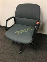 Green Swivel Arm Chair