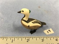 Ivory 2.5" bird by Ted Mayac done April of 1984