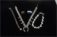 Delft Brooch, Fox Rhinestone Ring, Necklaces
