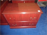 HON 2 Drawer Mahogany File Cabinet #1