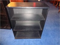 3 Shelf Black Bookcase #1