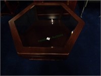 Octagon Glass Coffee Table