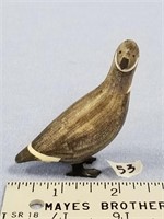 3.25" Ivory bird by Ted Mayac             (k 58)