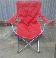 Folding camp chair, Red