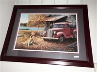 Framed Ducks Unlimited print by Larry