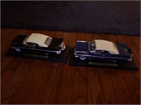 (2) Die cast car collector models: (2) 1959
