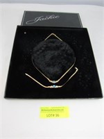 Set 14 K Gold Gold Necklace Matching Bracelet With