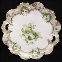 R. S. Prussia Porcelain Floral Plate