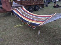 Vintage Colorful woven cotton hammock