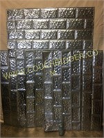 5 pcs 2x4ft pressed tin sheet iron-brick pattern