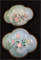 Pair Of Chinese Enameled Bowls