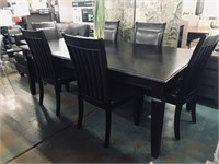 Oversized Dining Table and 6 Chairs