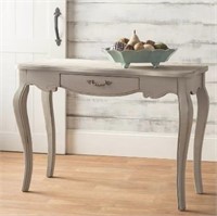 Vintage Paris-Inspired Wooden Console Table