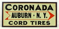 Coronada Cord Tires Sign