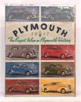 Vintage Plymouth Car Poster