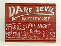 Dare Devil Motorcycle Sign