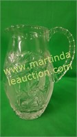 Cut-Crystal Etched Pitcher