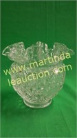Fenton Crystal Crimped Ruffle Edge Vase/Bowl