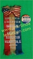 Vintage Ephemera - Political Ribbon and Button