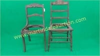 (2) Vintage Project Piece Wooden Chairs