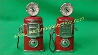 (2) Timex Desk Clocks - Gas Pump