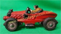 Vintage Cast Iron Toy - Red Car
