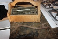 Wooden Box of Antique Tools