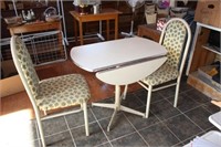 Small Drop Leaf Table & 2 Chairs