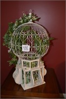Large Decorative Birdcage Metal & Wooden - Inside