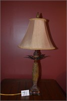 Resin Pineapple Lamp 31" Including Shade