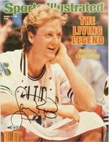 AUTOGRAPHED SPORTS ILLUSTRATED LARRY BIRD ISSUE