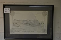 Framed Print - The  Old Dawhoo Bridge 1954 - 1993