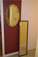 Lot of 2 Mirrors - Decorative Type Mirror hangs