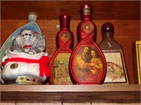 SELECTION OF EMPTY DECANTERS & BOTTLES
