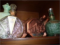 SELECTION OF EMPTY DECANTERS & BOTTLES