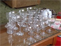 GLASS STEMWARE & FOOTED DISHES