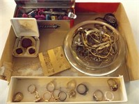 ELGIN COMPACT, NECKLACES, COCKTAIL RINGS & MORE