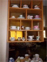 LARGE ASSORTMENT OF CHINA CUPS & SAUCERS