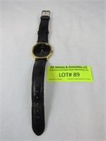Longines Wrist Watch "Orient Chandor" Black Leat