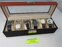6 Watches: Guess Waterpro, Gruen Classic With Leat