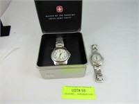 2 Swiss Army Watches Mens With Original Box And A