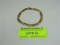 14 K Gold Link Bracelet Marked Italy 1 Gram