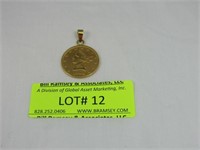 1898 Ten Dollar Gold Coin Mounted As A Pendant
