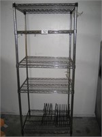 74"X30"x24" metro rack 5 shelves